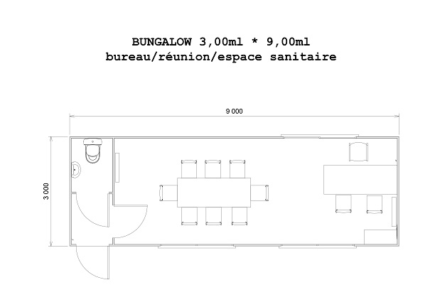 Plan bungalow spécifique 2